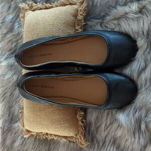 Lucky Brand Black Flats